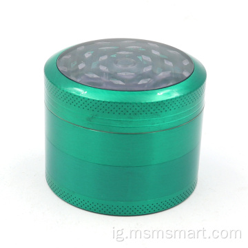 ọnụ ala omenala logo ahịhịa grinder anọ oyi akwa anwụrụ grinder